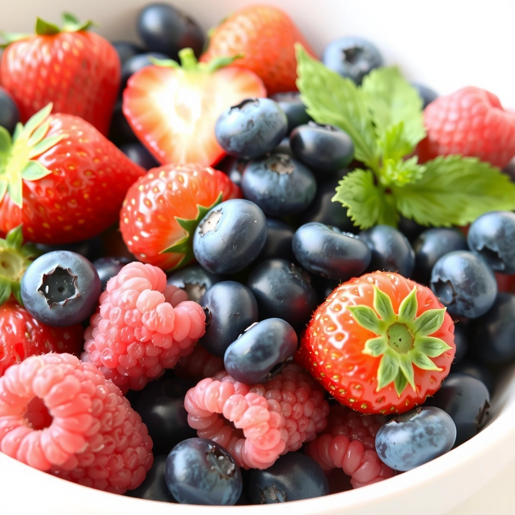 Fresh berries in a bowl